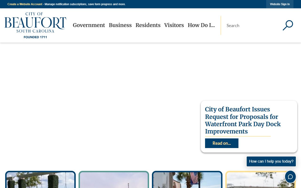 Beaufort city website for Beaufort residents directory searches
