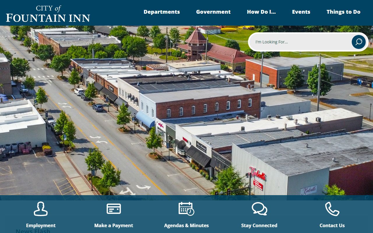Fountain Inn city website for Fountain Inn residents directory searches