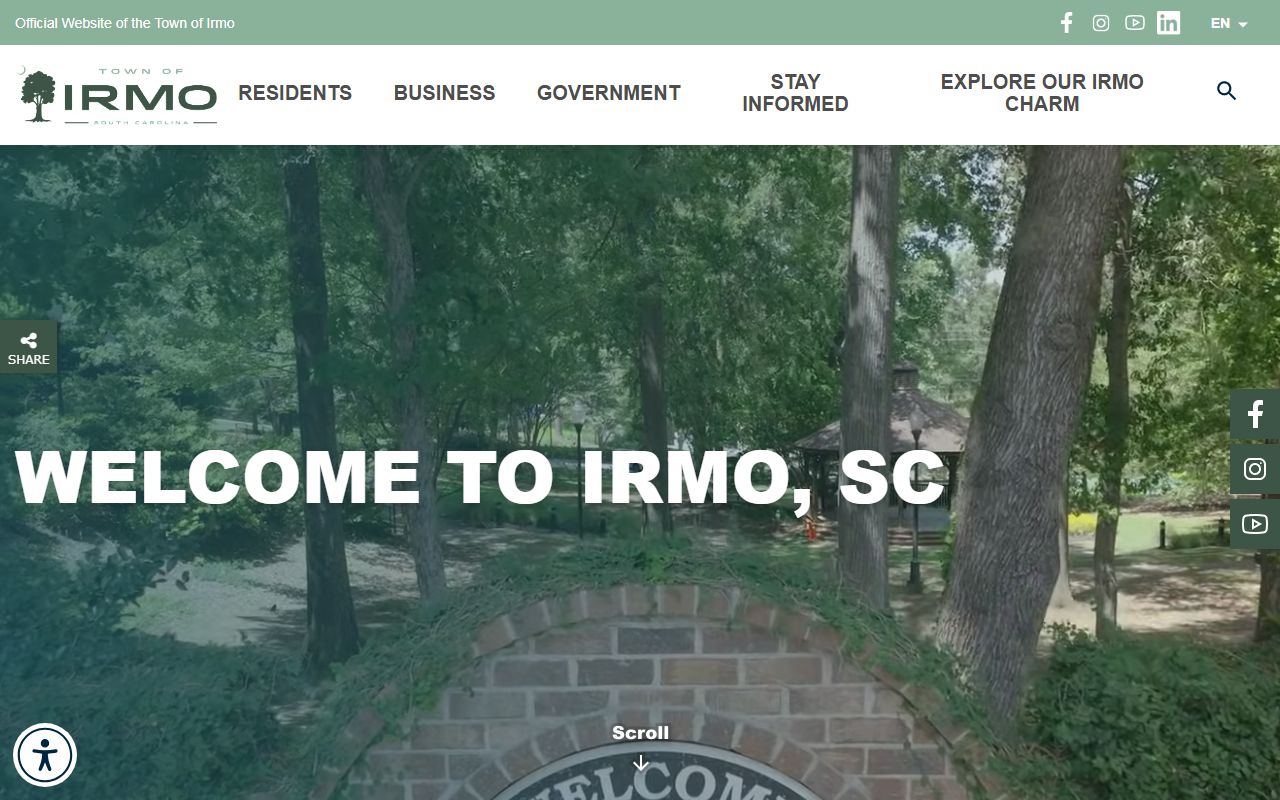 Irmo town website for Irmo residents directory searches
