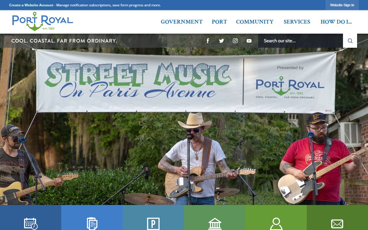 Port Royal town website for Port Royal residents directory searches