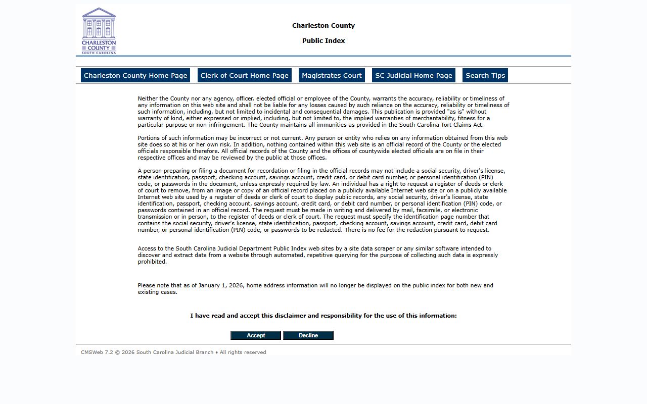 Charleston County Public Index residents directory search