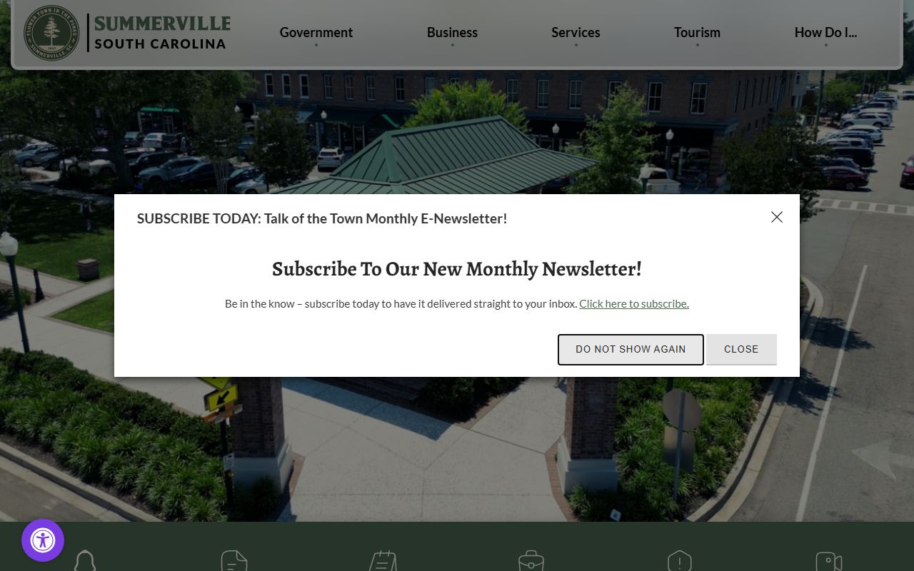 Summerville town records for Dorchester County residents directory