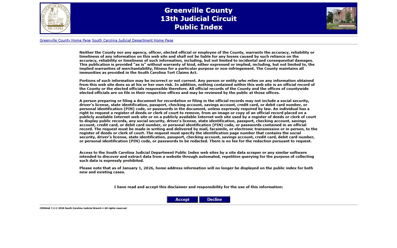 Greenville County residents directory public index search