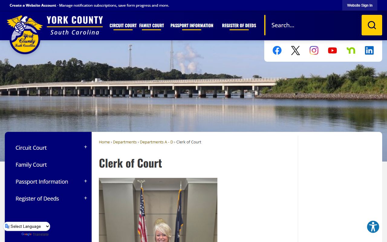 York County Clerk of Court residents directory office